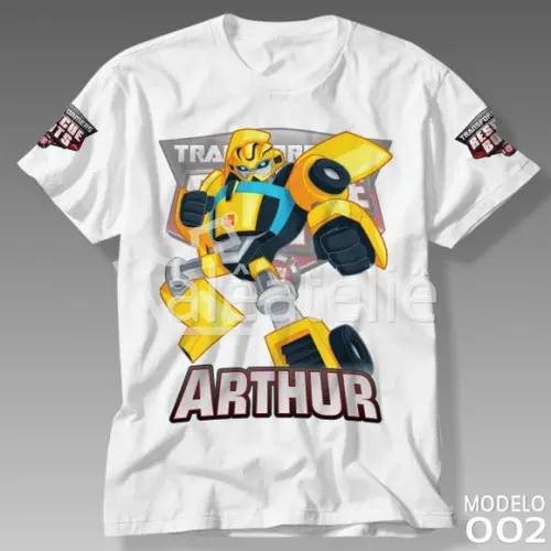 Camiseta Transformers Rescue Bots Bumblebee Personalizada