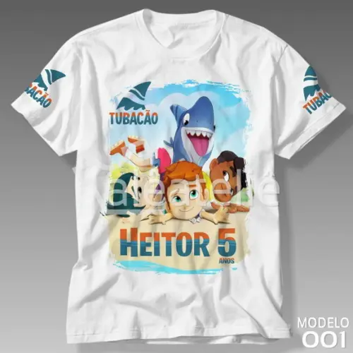 Camiseta Tubacão Festa Infantil Aniversário Personalizada