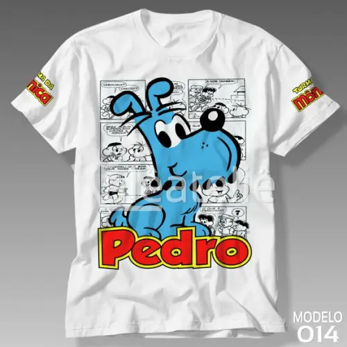 Camiseta Turma da Mônica Bidu Personalizada com Nome
