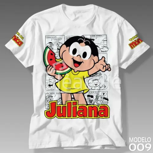 Camiseta Turma da Mônica Magali Personalizada com Nome