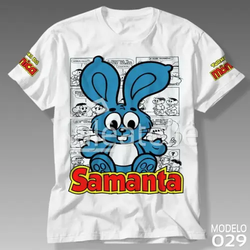 Camiseta Turma da Mônica Sansão Personalizada com Nome