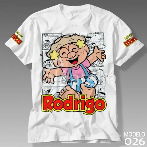 Camiseta Turma da Mônica Zé Lelé Personalizada com Nome