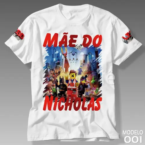 Camiseta Uma Aventura Lego Filme Personalizada