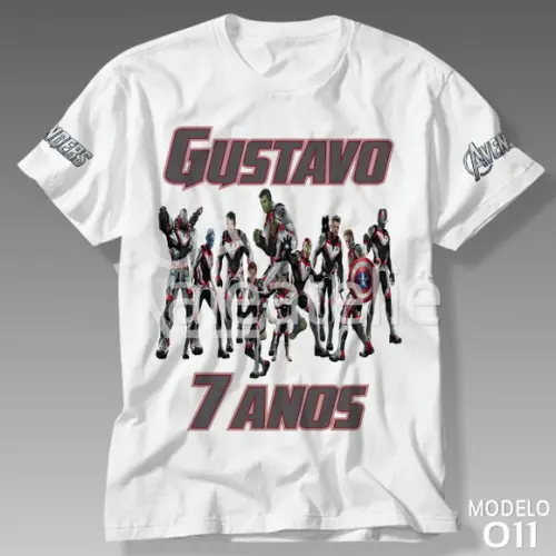 Camiseta Vingadores Avengers Ultimato Personalizada