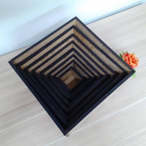 Caixas para Material Geográfico Montessori