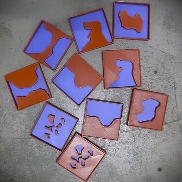 Formas Montessori de Terra e Água