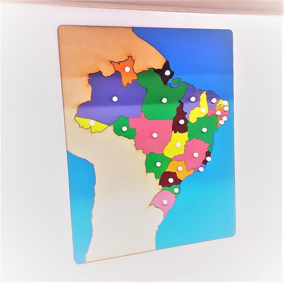 Mapa Quebra Cabeça Estados do Brasil