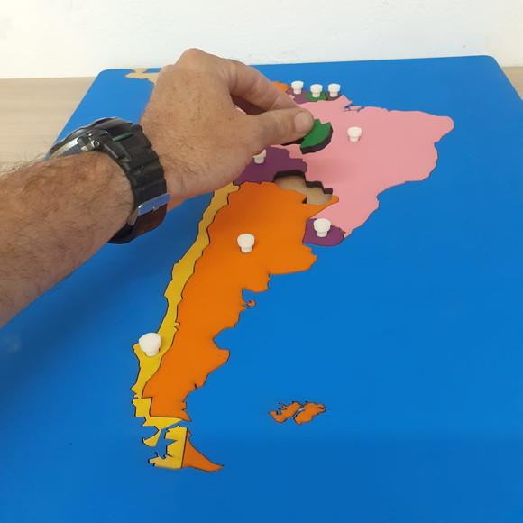 Mapa Quebra Cabeças Países da América do Sul