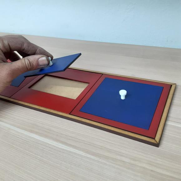 Placas de Encaixes Metálicos em mdf Montessori