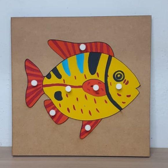 Quebra Cabeça Montessori de Biologia Peixe