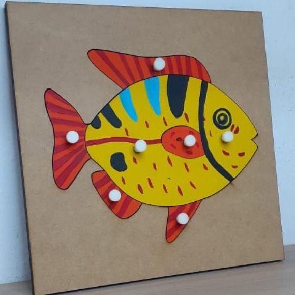 Quebra Cabeça Montessori de Biologia Peixe