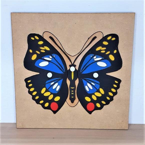Quebra Cabeças Montessori de Biologia Borboleta