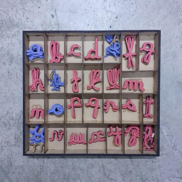 Terceiro Alfabeto Cursivo Montessori (padrão Brasileiro)