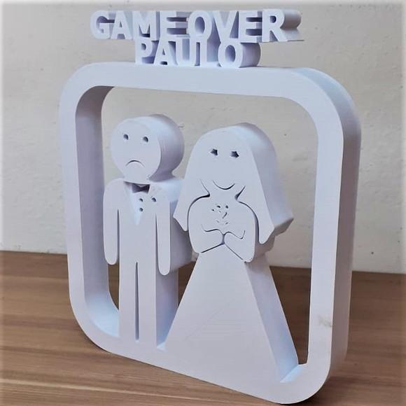 Figura Decorativa Game Over Personalizado