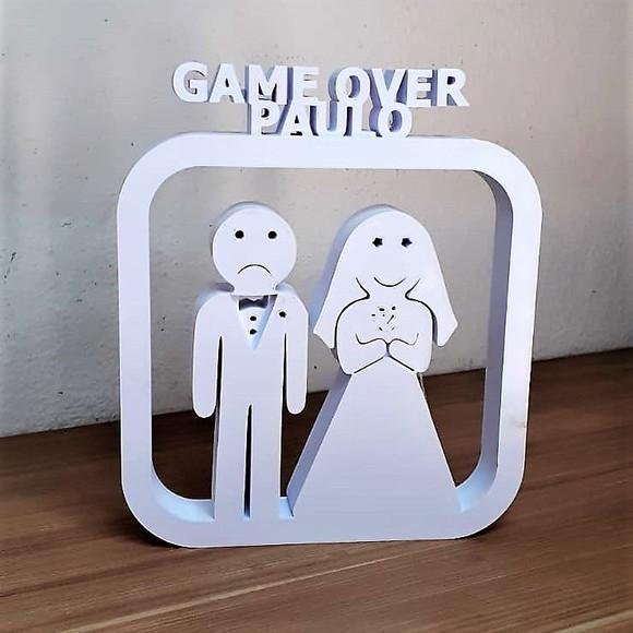 Figura Decorativa Game Over Personalizado