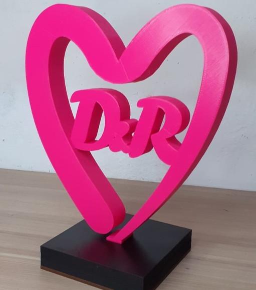 Love Heart Coração Personalizável