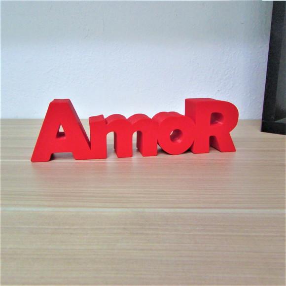 Palavra Decorativa Amor Feita com Impressão 3d
