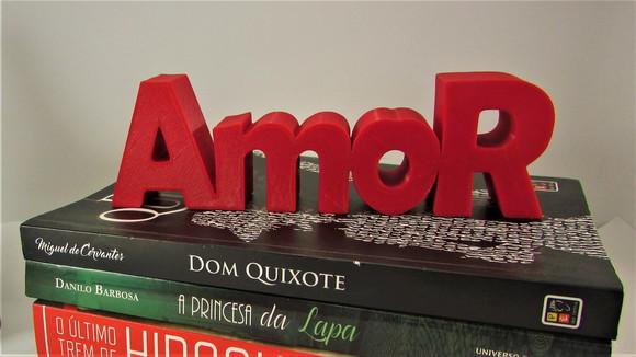 Palavra Decorativa Amor Feita com Impressão 3d