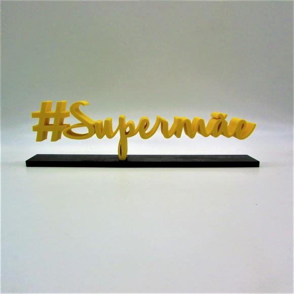 Palavra Decorativa Feita com Impressão 3d #supermãe