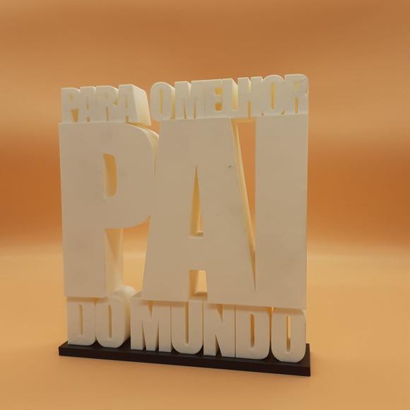 Palavra Decorativa para o Melhor Pai do Mundo
