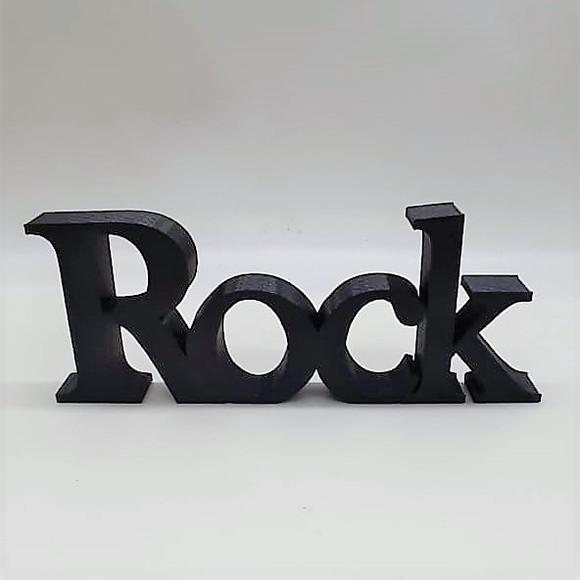 Palavra Decorativa Rock