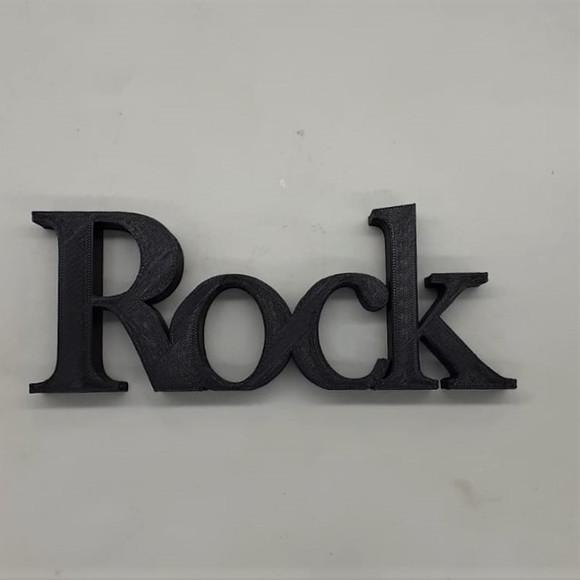 Palavra Decorativa Rock