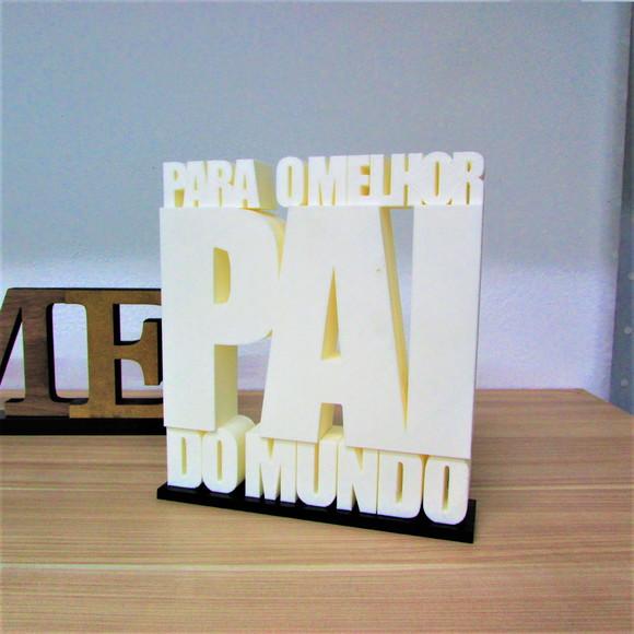Palavra Decorativa para o Melhor Pai do Mundo