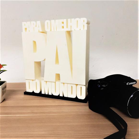 Palavra Decorativa para o Melhor Pai do Mundo