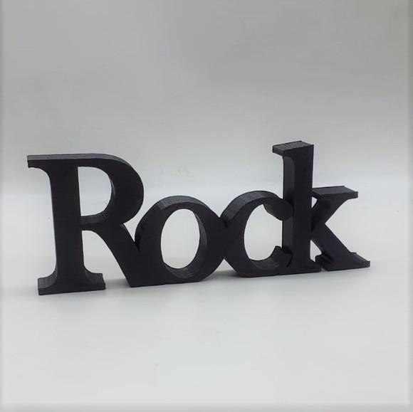 Palavra Decorativa Rock