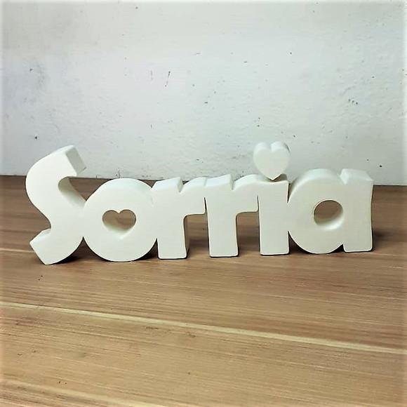 Palavra Decorativa Sorria