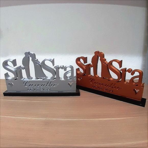 Placa de Casamento Personalizável