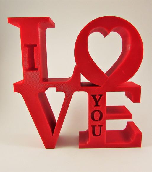 Texto Decorativo I Love You