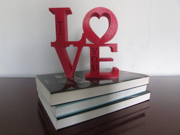 Texto Decorativo I Love You
