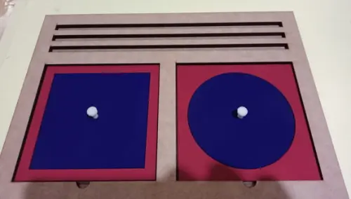 Bandeja para Encaixes Metálicos Montessori