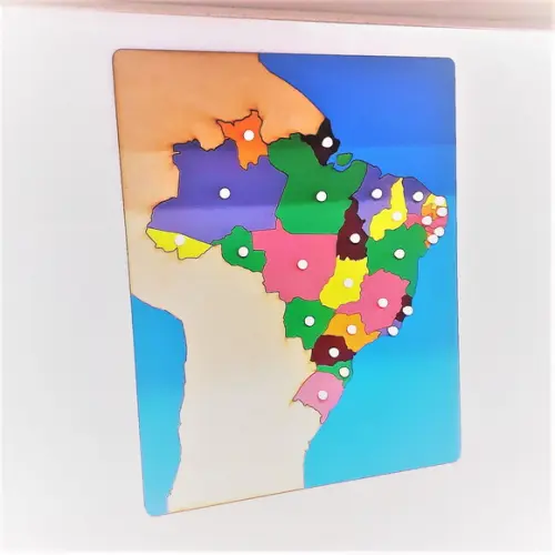 Mapa Quebra Cabeça Estados do Brasil