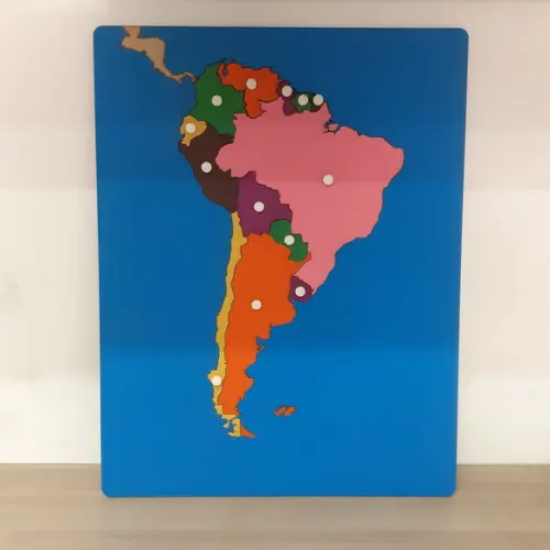 Mapa Quebra Cabeças Países da América do Sul