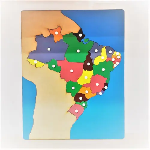 Mapa Quebra Cabeça Estados do Brasil