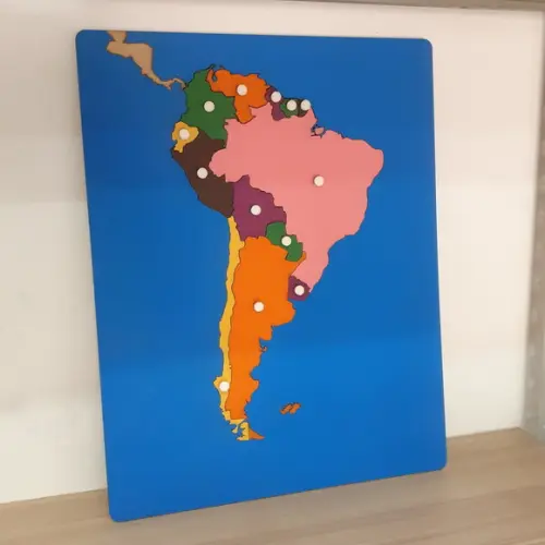Mapa Quebra Cabeças Países da América do Sul