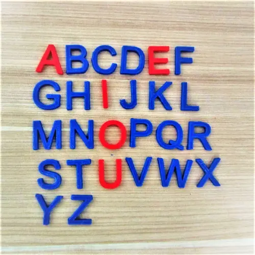 Mini Letras de Forma para Gaveteiro de Fonemas Montessori
