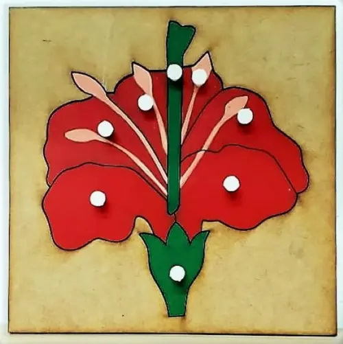 Quebra Cabeças Montessori Botânica Flor