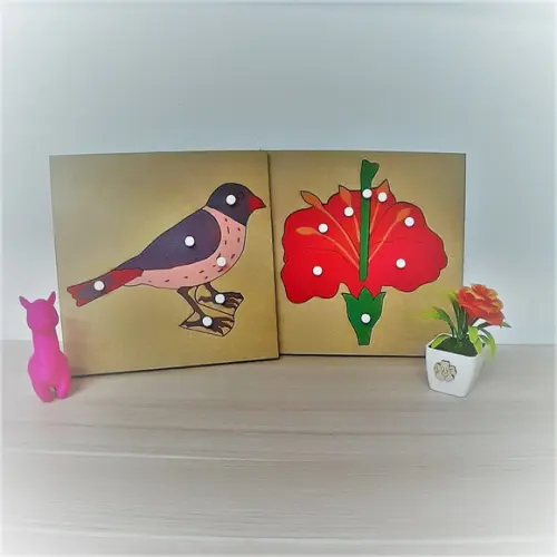 Quebra Cabeças Montessori Botânica Flor