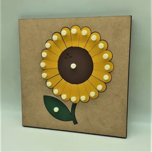 Quebra Cabeças Montessori Botânica Girassol
