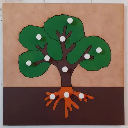 Quebra Cabeças Montessori de Botânica Árvore