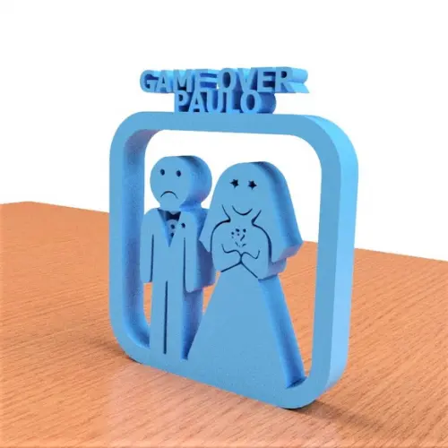 Figura Decorativa Game Over Personalizado