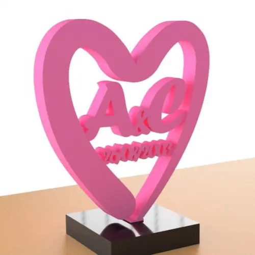 Love Heart Coração Personalizável