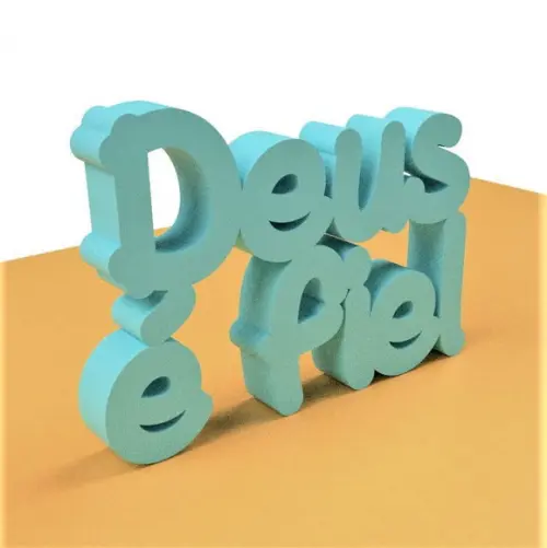 Frase Decorativa Deus É Fiel