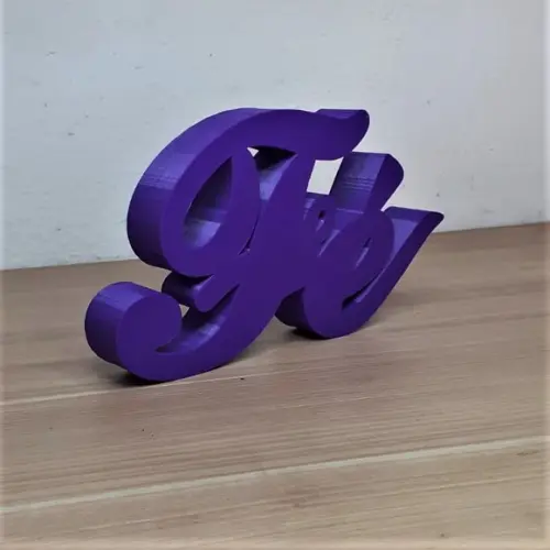 Palavra Decorativa Fé Feita com Impressão 3d