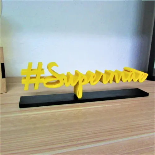 Palavra Decorativa Feita com Impressão 3d #supermãe