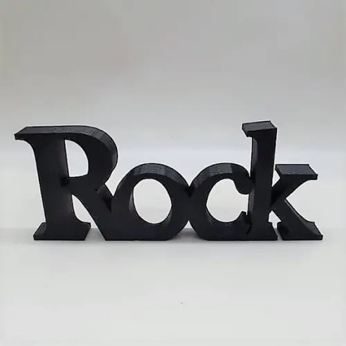 Palavra Decorativa Rock