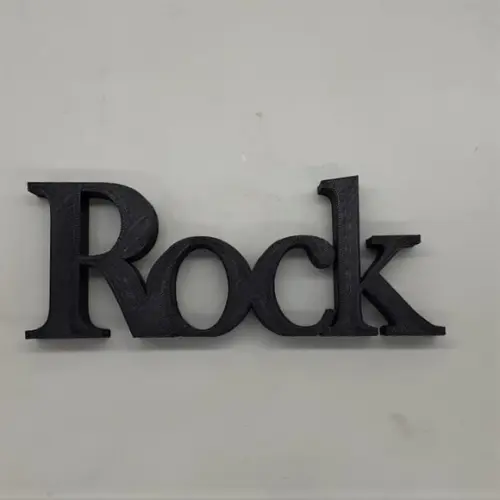 Palavra Decorativa Rock